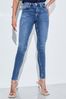 Lipsy Authentic Blue Petite Mid Rise Skinny Kate Jeans
