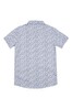 Threadboys White Torre Printed Short Sleeve Shirt