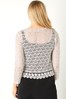 Roman Grey Crochet 3/4 Length Sleeve Shrug