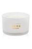 Katie Loxton Clear 3 Wick Scented Candle | Home Sweet Home | White Orchid And Soft Cotton | 500g