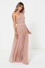 Anaya With Love Pink Petite One Shoulder Maxi Dress