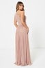Anaya With Love Pink Petite One Shoulder Maxi Dress