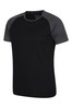 Mountain Warehouse Jet Black Endurance Mens Relaxed Fit T-Shirt - Multipack