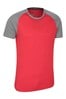 Mountain Warehouse Red Endurance Mens Relaxed Fit T-Shirt - Multipack