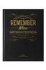 Personalised Daily Mirror Birthday Edition Newspaper Book Black Leather Cover by Signature Book Publishing