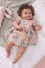 Lipsy Rose Pink Floral Baby Puff Sleeve Dress With Matching Knicker