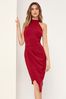 Lipsy halter neck shop asymmetric bodycon dress