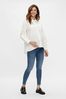 Mamalicious Blue Maternity Skinny Jeans With Bump Support