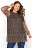 Yours Neutral Mesh Tunic With Lining