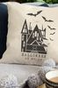 Personalised Halloween House Number Cushion by Solesmith