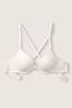 Victoria's Secret PINK Coconut White Lace Lightly Lined T-Shirt Light Bra
