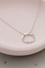 Persoanlised Full Circle Silver Necklace by Posh Totty Designs
