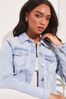 Lipsy Blue Classic Fitted Denim long-sleeve Jacket
