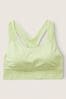 Victoria's Secret PINK Icy Lime Green Seamless Lightly Lined Low Impact  Racerback Sports Bra