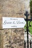 Personalised Wedding Directional Sign by Jonny's Sister
