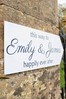Personalised Wedding Directional Sign by Jonny's Sister