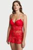 Victoria's Secret Bombshell Add Cups Lace Shine Strap Babydoll