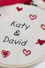 Personalised Couple's Embroidery Hoop by Jonny's Sister