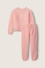 Victoria's Secret PINK Sherpa Campus Crew and Classic Pant Gift Set