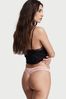 Victoria's Secret Heritage Ribbon Slot Thong With Lace