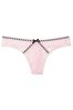 Victoria's Secret Heritage Ribbon Slot Thong With Lace