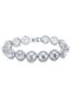 Ivory & Co Silver Hampton Rhodium Crystal Elegant Bracelet