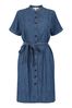 Yumi Blue Chambray Shirt Dress