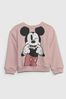Gap Pink Disney Pullover Long Sleeve Crew Neck Sweatshirt