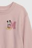 Gap Pink Disney Pullover Long Sleeve Crew Neck Sweatshirt