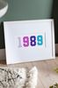 Personalised Bold Birth Year Framed Print by No Ordinary Gift