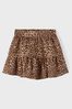 Name It Brown Printed Mini Skirt