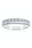 The Diamond Store White Rae Half Eternity Ring 0.75CT Lab Diamond 9K White Gold