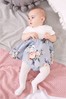 Lipsy Blue Floral Baby Puff Sleeve Dress With Matching Knicker