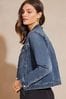 Lipsy Mid Blue Classic Fitted Denim Jacket