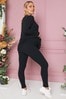 In The Style Black Maternity Stacey Solomon Leggings
