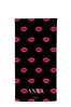 Lipsy Kissy Lips Personalised Lipsy  Beach Towel by Forever After