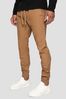 Threadbare Brown Cuffed Casual Trousers