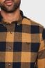 Threadbare Brown Long Sleeve Cotton Check Shirt