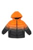Threadcub Orange Hooded Padded Jacket