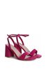 Linzi Pink Tara Barely There Block Heeled Sandal With Ankle Strap
