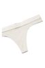 Victoria's Secret Shine Heather Cotton Logo Thong Panty