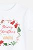 Personalised Christmas Wreath Toddler Pyjamas by Dollymix