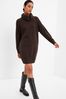 Gap Brown Soft Long Sleeve Mini Turtle-Neck Jumper Dress