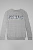 Coto7 Heather Grey Portland Basketball Club Authentic Edition Kids Sweatshirt
