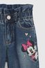Gap Dark Wash Blue and Pink Disney Fleece-Lined Just Like Mom Jeans