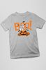 All + Every Heather Grey Tom and Jerry Halloween Boo Pumpkin Surprise Kids T-Shirt
