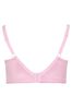 Yours Curve Pink Hi Shine Lace Non Wired Bra