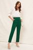 Friends Like These Green Button Waist Tailored Tapered Trousers