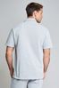Threadbare Grey Luxe Cotton Blend Jersey Pique Short Sleeve Shirt
