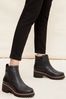 Friends Like These Black Wide FIt Wedge Cheslea Ankle Herren Boot